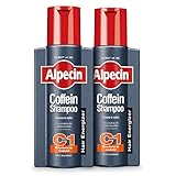 Alpecin Coffein Shampoo C1 2 x 250 ml | Shampoo contro diradamento capelli | Shampoo anticaduta uomo | Alpecin Coffein Shampoo contro la caduta ereditaria dei capelli | Rinforza le radici dei capelli