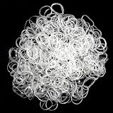 Cheerhom 1000PCS Elastici Capelli Trasparenti Piccoli Elastici per Treccine Bambini Acconciatura da Sposa Piccoli Dreadlock