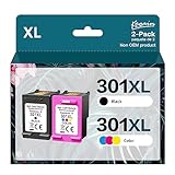 Kogain Rigenerato 301XL Cartuccia d inchiostro Sostituzione per HP 301 XL Nero e Colore Compatibile per Envy 4500 5530 5532 Deskjet 1000 1010 1510 2050 2540 3050 OfficeJet 2620 2622 4504 4630 5534