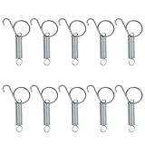 Navna 10Pcs Metallo Finger Spring Per Latch Gancio Gabbia Porta Molla Ganci Per Il Fissaggio Coniglio Uccello Pollame Gabbia Porte 2 S Molla Latch Ganci