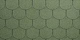 Tegola Canadese Spa 2113080092078 Tegola bituminosa granigliata Verde, Set di 16 Pezzi