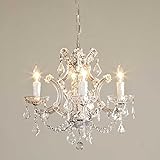 San Mossi Crystal Maria Therese Lampadario Illuminazione 4 luci H45 W45