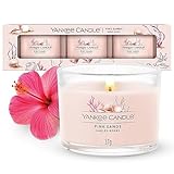 Yankee Candle Set Regalo Candele profumate, Miscela di Cera di soia, Pink Sands, One Size