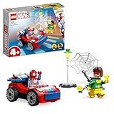 LEGO Marvel L’Auto di Spider-Man e Doc Ock, Giocattolo di Spidey e i Suoi Fantastici Amici, Giochi per Bambini dai 4 Anni con Mattoncini Fosforescenti 10789