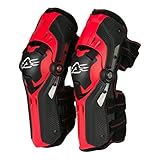 Acerbis 247992425 316 Ginocchiera Gorilla, Nero/Rosso, Taglia Unica