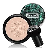 SIAMHOO Fondotinta CC Crema con Fungo Testa D aria Cuscino Copertura Completa per Trucco impeccabile, Anche Tonalità Della Pelle 0.7fl.oz - Naturale