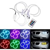 BOOMBOOST 4 Pezzi RGB LED Angel Eyes Faro allo Xeno Multicolore Angelo Luce dell occhio