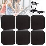 ZSooner Tapis roulant Ammortizzatore Mat, 6 Pz Casa Anti-Vibrasion Isolamento acustico Ispessito Pad Pavimento Per Tapis roulant