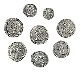 Monete Romane Imperiali placcate Argento - Set 8 Imperatori Antica Roma