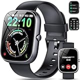 Smartwatch Uomo Donna, 1.91" Orologio Smartwatch con Effettua/Risposta Chiamate, 110+ Sportive Smart Watch con Sonno/Cardiofrequenzimetro/Contapassi, Impermeabile IP68, Fitness Tracker Nuovo Nero