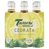 Tassoni - Cedrata Soda, 180 ml (Pacco da 6)