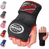 Farabi Sports sottoguanti boxe Adulti e bambini Inner Hand Wraps Uomini e donne fasce boxe Allenamento MMA Muay Thai sottoguanti (Black, Bambini)