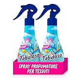 Fabuloso Spray Profumatore per Tessuti Fresco Mattino 2x250ml, Profumatore per Tessuti, Rinfresca i Capi, Spruzzo Sottile e Uniforme, Utilizzabile su Capi e Tessuti Bagnati