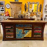 Generico Mobile Buffet Etnico Teak Porta Tv Credenza Madia