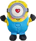 Schmidt Spiele 42729 Despicable Me/Minions, Stuart innamorato, peluche 15 cm, multicolore