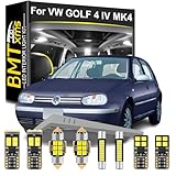 BMT xms 15pz Kit luci interne a LED di ricambio per VW GOLF 4 IV MK4 1999-2005, 6000K Bianco brillante