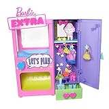 Barbie - Extra Moda a Sorpresa Playset con 20 Accessori, tra Cui Un Barboncino, Un Guardaroba e Pulsante per Prendere Gli Accessori, Giocattolo per Bambini 3+ Anni, HFG75