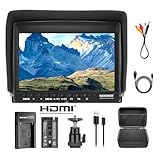 Neewer F100 Monitor da Campo 7” HD Video Assist Sottile IPS 1280x800 HDMI Input 1080p con 2600mAh Batteria a Litio Caricatore USB Borsa di Trasporto per Reflex Digitali Stabilizzatori Video Rig ecc