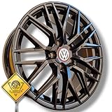 IGP R+ Kit 4 Cerchi in Lega da 18" Compatibili con Volkswagen GOLF Mk V VI VII VIII Gti Gtd Tsi Mpi Tdi R + Arteon ID.3 ID.4 T-Roc Tiguan Passat Touran Eos Scirocco car bifuel eHybrid