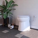 Sanipro - Setsan C WC compatto con trituratore a pompa 500 W, Bianco