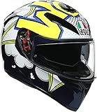 AGV CASCO K3 SV MULTI MPLK MS BUBBLE BLUE/WH/YELLOW FLUO, M Corto