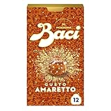 BACI PERUGINA Amaretto Cioccolatini Fondenti ripieni al Gianduia, Scatola 150g