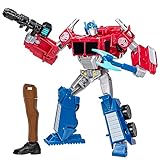 Transformers EarthSpark - Deluxe Class, action figure di Optimus Prime da 12,5 cm, giocattoli robot per bambini e bambine dai 6 anni in su