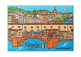 DONSOUVENIR Magnete Firenze. Modello: Ponte Vecchio. CALAMITA da FRIGO