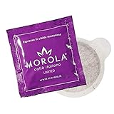 Cialde Caffè Morola Limited Edition - Assaggio Miscela Arabica - Confezione con 50 Cialde Biodegradabili - Caffe in Cialde Monodose - Cialde da 44 mm - Compatibile con Macchine Espresso (50 Cialde)