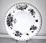 & AngiesStrickZauber venduto: Royal Albert/Original/Flower of the month/FEBRUAR/1 piatto da torta/originale/Bone Cina/Inghilterra