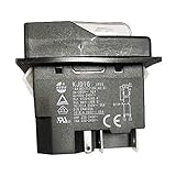 KEDU KJD16 - Interruttore a pulsante elettromagnetico a 5 poli, impermeabile, con protezione da sovraccarico, UVLO per utensili elettrici, attrezzatura per macchine utensili, 250 V, 16 A, 2HP