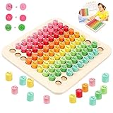 Tabelline per Bambini Montessori,Tavola Delle Moltiplicazioni Montessori,Tavola Di Calcolo in Legno,Tavola Delle Tabelline in Legno,Matematica Montessori,Tabelline per Bambini,Grande Tabellina 1x1