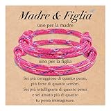 CheersLife 2 Bracciale Madre e Figlia Bracciale Mamma e Figlia Regalo per Madre Figlia Regalo per Donna Ragazza Natale Compleanno Festa Della Mamma Ritorno a Scuola Regalo Mamma Figlia