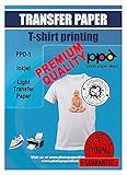 Photo Paper Direct PPD A5 10 Fogli di Carta Trasferibile Termoadesiva Inkjet - T-Shirt E Tessuti Chiari - PPD-501-10