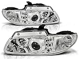 Coppia Fari Anteriori Chrysler voyager 96-02.01 angel eyes cromo