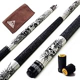 CUESOUL Rockin Serie 57 "21 oz Maple Pool Cue Stick Set con Joint Protector/Albero Protector e Cue Asciugamani (G407)