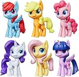 My Little Pony figure 8cm giocattolo collezione set con 6 x pony figure mobili regalo per i bambini