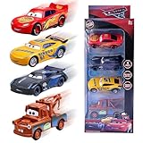 Dhqkqg Cars Macchinine, 4 pezzi Metallo Giocattoli di Auto da Corsa, Mini Auto Giocattolo,Giocattolo Cars Macchinine Mini Racers, Macchinine per Bambini Adatto a Bambini di età Superiore a 3 Anni