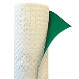 INTRECCI Mollettone Tavolo Rettangolare, Tovaglia Copritavolo Antiscivolo, Sotto Tovaglia, Rivestimento per Cassetti, Rotolo 140x200 cm, Colore Verde