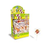 CASA DEL DOLCE Magic Lollies Piatto, Lecca Lecca al Gusto Frutta, Box da 200 Pezzi, Incartati Singolarmente, Senza Lattosio e Glutine, Idee Regalo per Feste