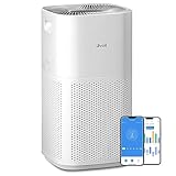 LEVOIT Smart Purificatore Aria per Grande Camera, CADR 697 m³/h fino a 147 ㎡, Filtro HEPA, Rimuove 99,97% di Allergie Polline Fumo Particelle, PM2.5 Monitor e Modalità Auto, Sensore di Luce