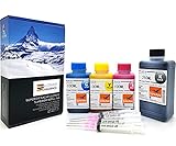 BLUE SWAN Kit di Ricarica Inchiostro 550ml Compatibile con Cartucce Canon PG 545 CL 546 PG-545XL CL-546XL, Adatto per Canon Pixma TR4550 MX495 TS3150 MX490 MG3050 TS3350 MG2950 MG2550S TR4500