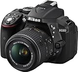 Nikon Reflex D5300 KIT 18-55 VR II Fotocamera, Lega di Alluminio/Plastica, 1 Obiettivo Incluso, Af dx/Af-s dx, Nero