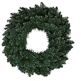 Vacchetti Giuseppe Decorazione corona ghirlanda di Natale artificiale verde Monte Speziale alta 30cm, 6333140000