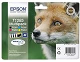 Epson Multipack T1285 - Cartuccia di inchiostro per stampanti, originale, inchiostro a base di pigmenti, nero, ciano, magenta, giallo, Stylus S22/Sx125/Sx130