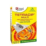 ZAPI TETRACIP® MULTI Insetticida Concentrato ad Azione Rapida e Lungamente Attiva, Solventi a Basso Impatto Ambientale, Emulsionanti di Origine Vegetale, 100ml