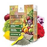 LERAVA® Zeolite per agricoltura [BIO] - 700g Polvere di Roccia + Incl. dosatore - Rinforza difese Naturali contro Funghi e Insetti - Zeolite per Orto e piante - riduce stress idrico - Made in Italy