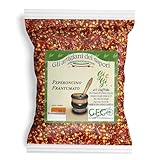 Peperoncino Rosso Piccante Frantumato Essiccato al Sole - Busta da 50 gr | Gluten Free Vegan | Qualità Premium - Coltivazione 100% Naturale (Peperoncino Frantumato)