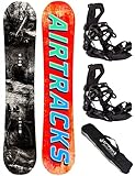 Airtracks Snowboard Set Tavola Past & Future Wide Hybrid Rocker Uomo 162 - Attacchi Master XL - SB Bag