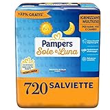 Pampers Sole e Luna Salviette, Cartone da 720 salviette